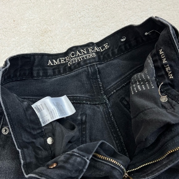 American Eagle Distressed Black Mom Jeans 2 - Picture 12 of 12